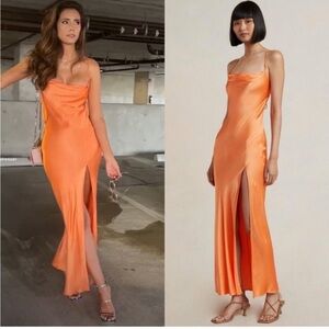 Bec & Bridge Annika Gown Maxi Dress in Orange